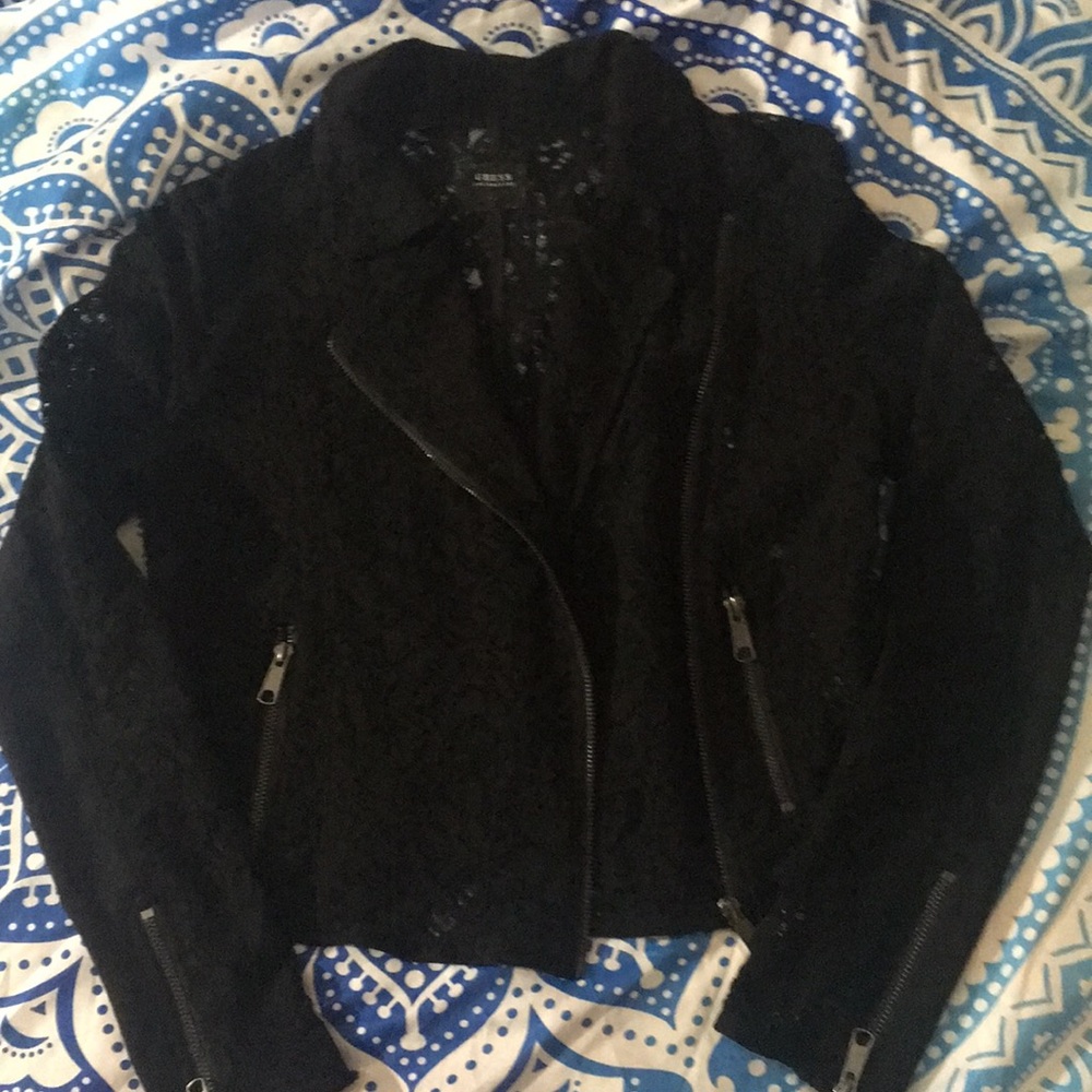 Guess laced cute jacket. Size Small.
